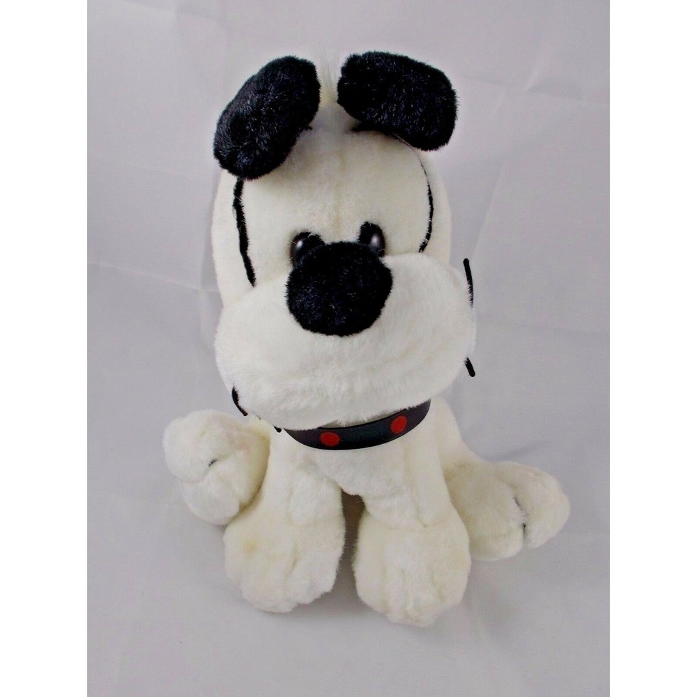 Black  White Dog Plush 10 Inch Tall MTY International Stuffed Animal‎ toy